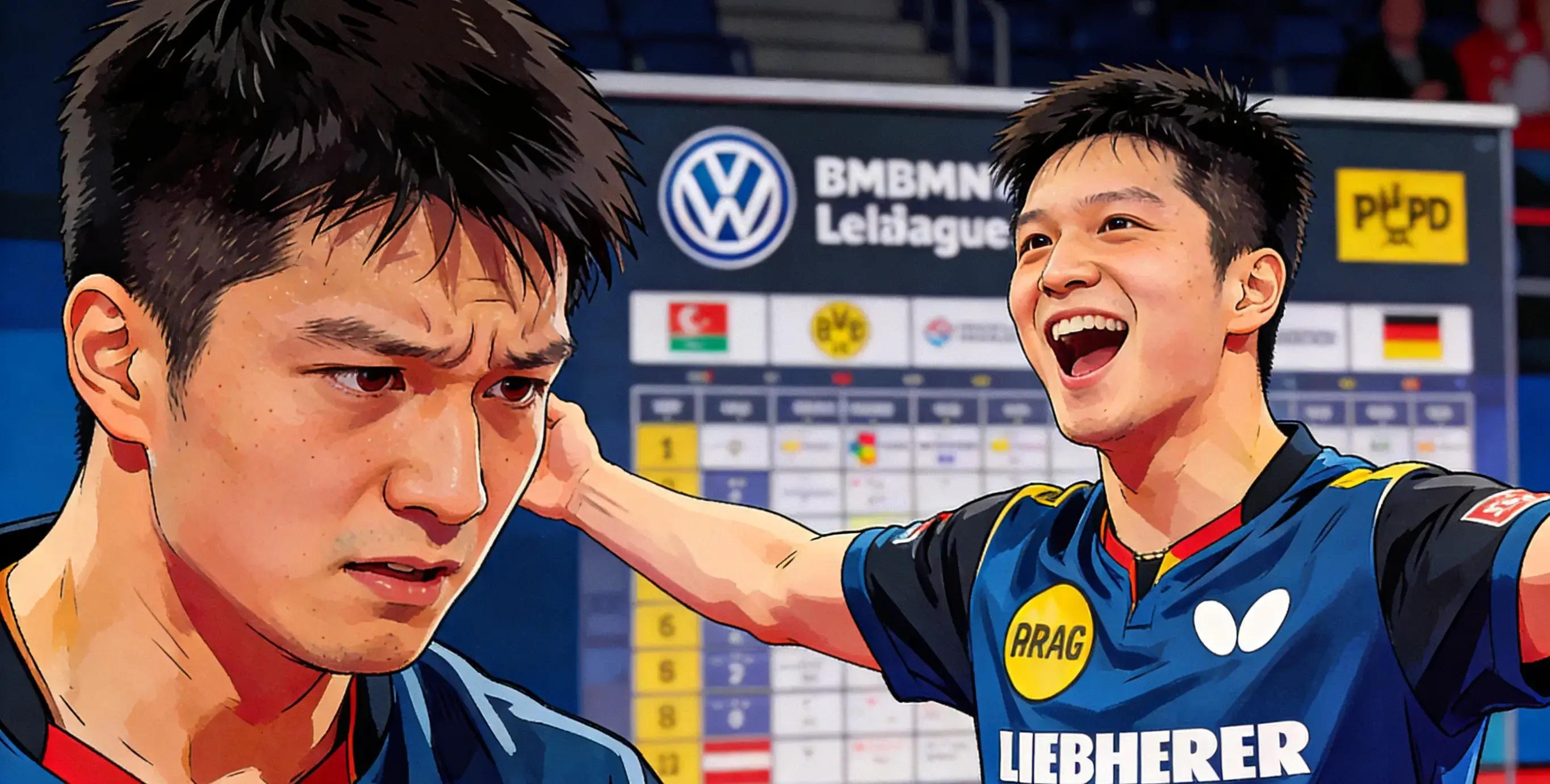 德国队横扫英格兰队,樊振东统治全场 德国队横扫英格兰队,樊振东统治全场